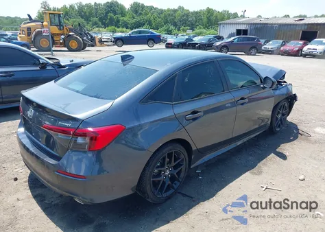 2023 Honda Civic Sport из США, поврежденный, VIN 2HGFE2F56PH526358